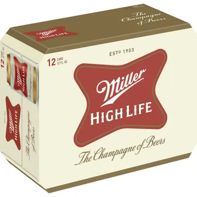 Miller High Life 12 Pack 12 oz Cans