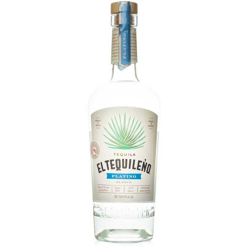 El Tequileno Platinum Blanco Tequila view 1
