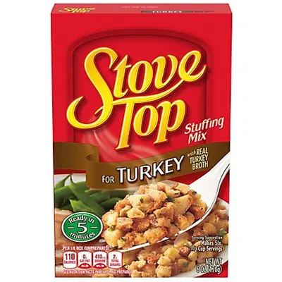 Stove Top Stuffing Mix For Turkey 6oz Box