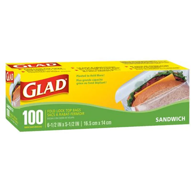 Glad Fold-top Sandwich Bag Box view 1