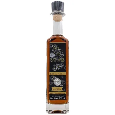 Razones Extra Anejo Premium Tequila 750ml