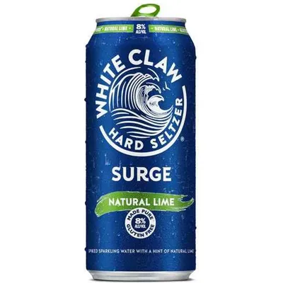 White Claw Hard Seltzer Surge Natural Lime 16oz can