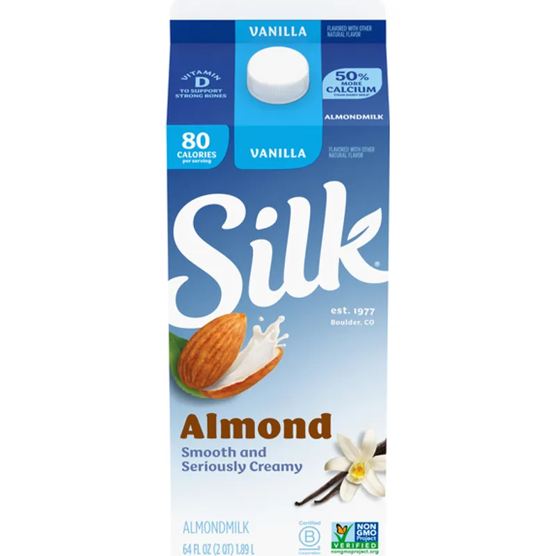 Silk Vanilla Almondmilk Carton view 1
