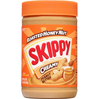 Skippy Roasted Honey Nut Creamy Peanut Butter 16.3oz Jar