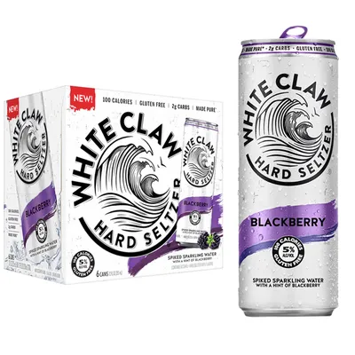 White Claw Hard Seltzer Blackberry 12 oz can