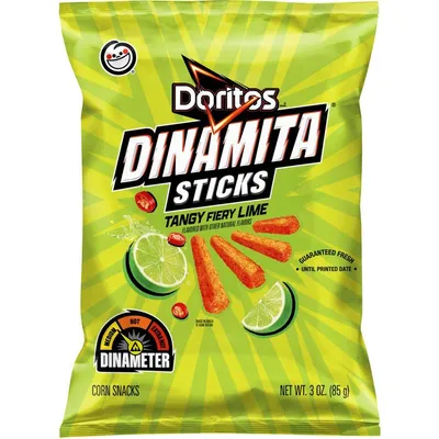 Doritos Dinamita Sticks Tangy Fiery Lime 7.38 oz Bag