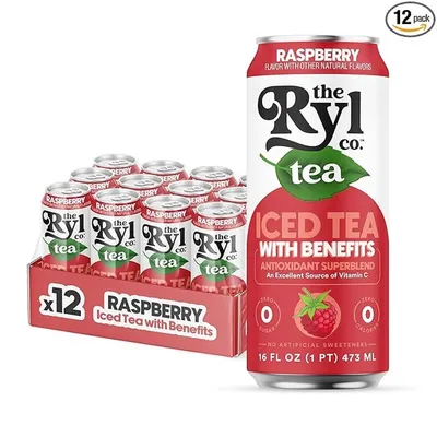 The Ryl Co Raspberry Iced Tea 16 oz Can