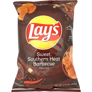 Lays Sweet Southern Heat Barbecue Flavored Potato Chips