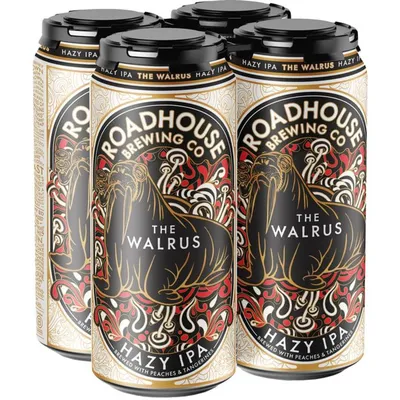 Roadhouse Brewing The Walrus Hazy IPA 4 Pack 16 oz Cans
