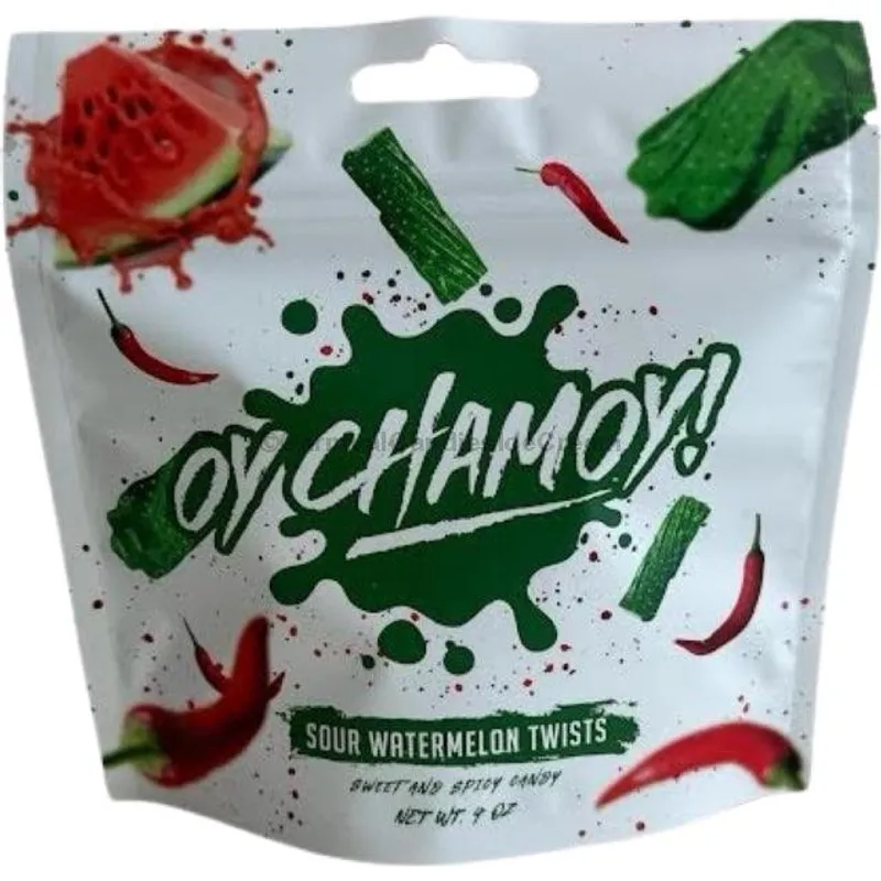 Oy Chamoy! Chamoy Covered Sour Watermelon Twists Bag view 1