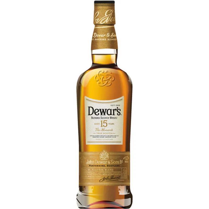 Dewars The Monarch Blended Scotch Whisky 15 Year view 1