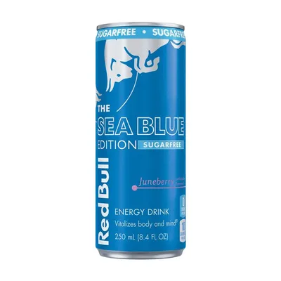 Red Bull Sea Blue Edition Sugarfree Juneberry 8.4 oz Can