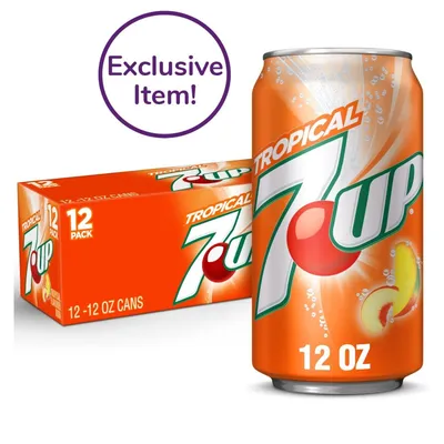 7UP Tropical 12-pack 144 oz Cans