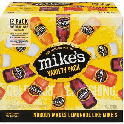 Mike's Hard Variety Pack 12 Pack 11.2 oz Bottles