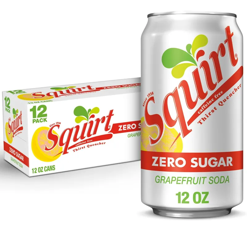 Squirt Zero Sugar Grapefruit Soda view 1