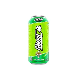 Ghost Energy Drink Zero Sugar Sour Green Apple Warheads