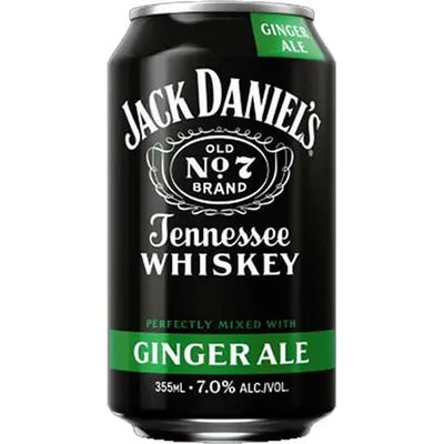 Jack Daniel's & Ginger Ale 12oz