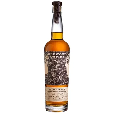 Redwood Empire Devils Tower High Rye Bourbon Whiskey 750mL