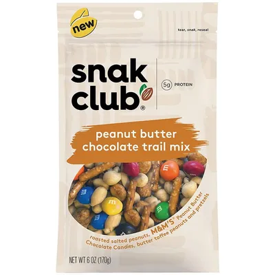 Snak Club Peanut Butter Chocolate Trail Mix 6 oz