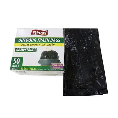 RI-PAC Heavy Duty Trash Bags 20 Bags 42 Gallon 20 Pack