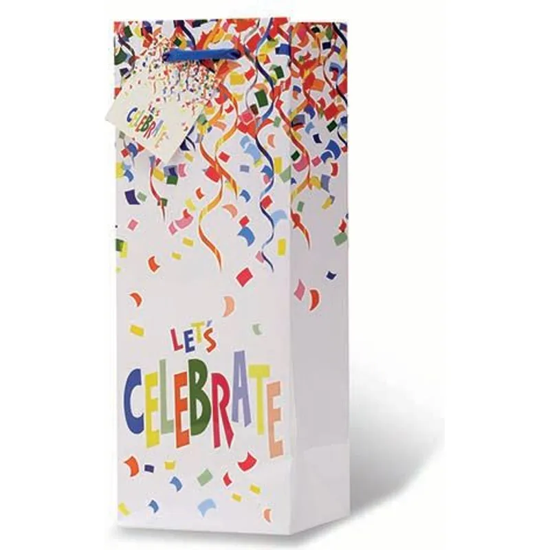 Gift Essentials Lets Celebrate Wine Bag view 1
