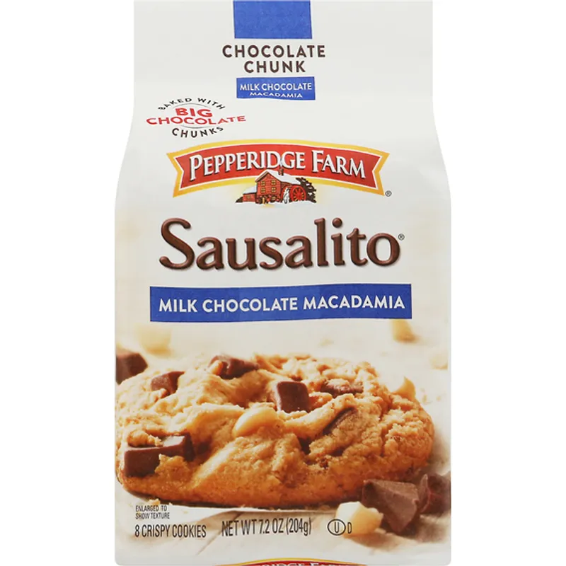 Pepperidge Farm Sausalito Crispy Cookies Milk Chocolate Macadamia view 1