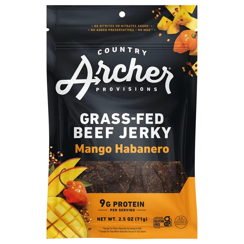 Country Archer Mango Habanero Beef Jerky view 1