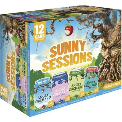 Angry Orchard Hard Cider Sunny Sessions Variety Pack 12 Pack 12oz Cans