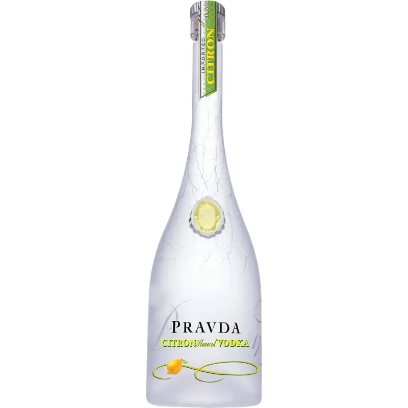 Pravda Citron Vodka view 1