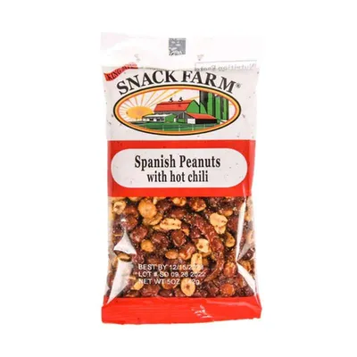 Snack Farm Spanish Peanuts with Hot Chili 5 oz Bag