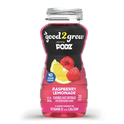 Good2Grow Raspberry Lemonade Juice 10 oz Bottle
