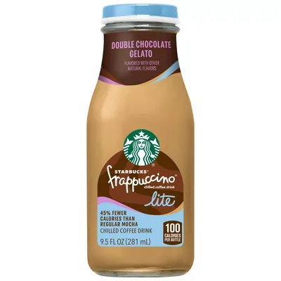 Starbucks Frappuccino Lite Double Chocolate Gelato 9.5 oz Bottle