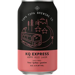 Topa Topa Brewing Co. KQ Express Hoppy Rice Lager Beer