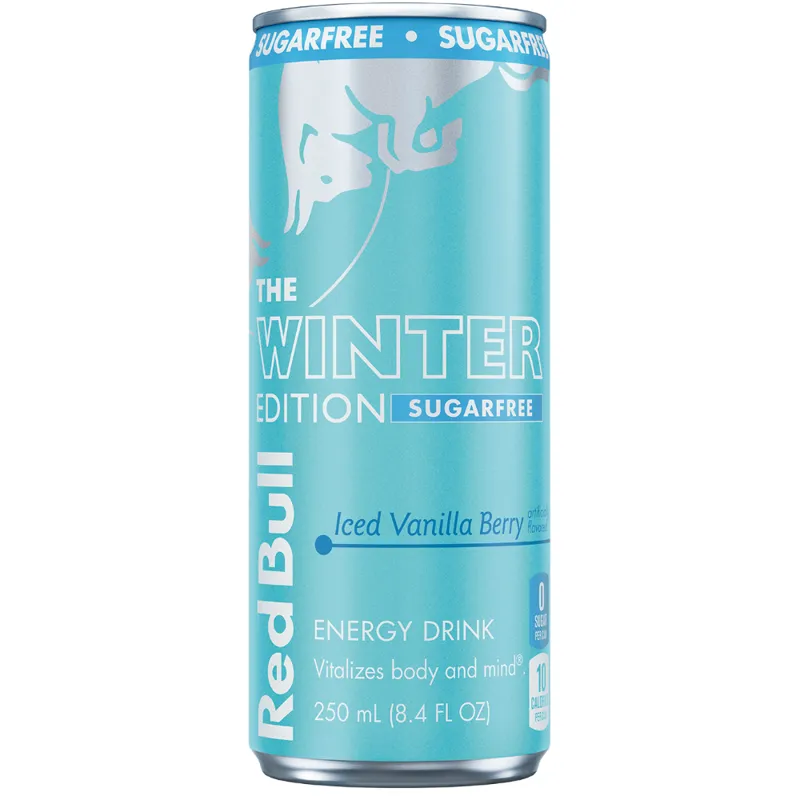 Red Bull Winter Edition Sugar Free Iced Vanilla Berry Energy Drink view 1