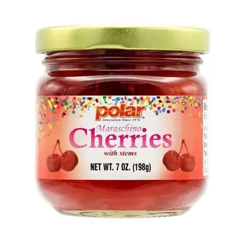 Polar Maraschino Cherries with Stems Jar view 1