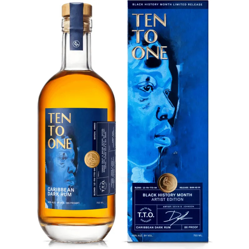 Ten to One Black History Month Artist Edition Caribbean Dark Rum view 1