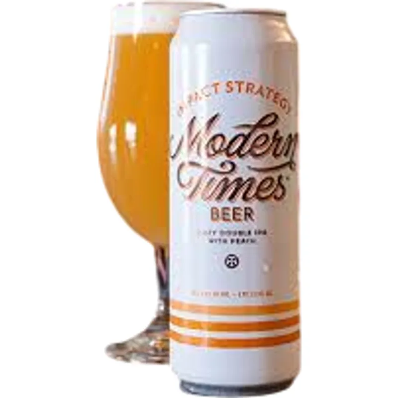 Modern Times Impact Strategy Hazy Double Ipa With Peach view 1