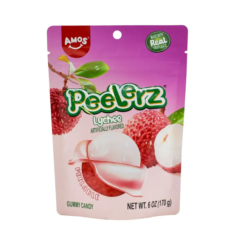 Amos Peelerz Gummy Lychee Candy Bag view 1