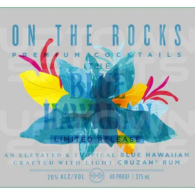 On The Rocks Blue Hawaiian Limited Release Cocktail 375ml