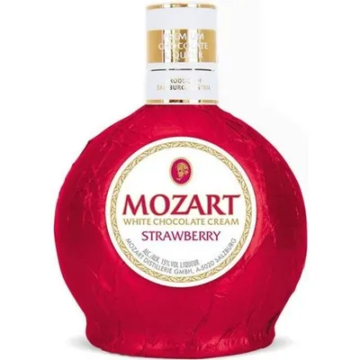 Mozart White Chocolate Strawberry Cream Liqueur 750mL