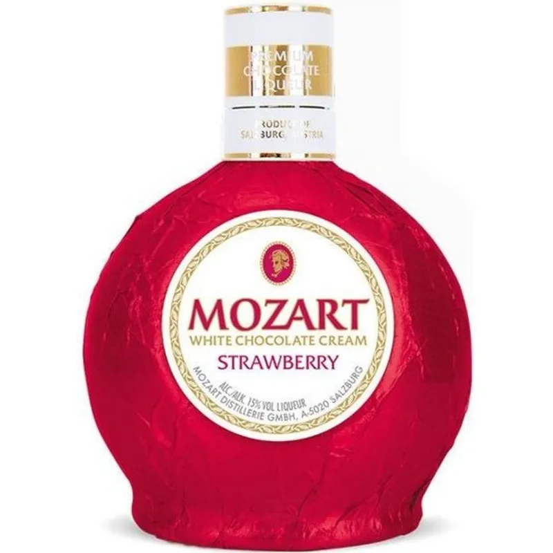 Mozart White Chocolate Strawberry Cream Liqueur view 1