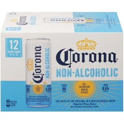 Corona Non-Alcoholic 12 Pack 12 oz Cans