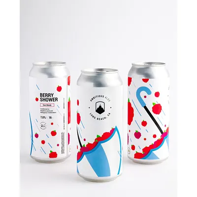 Ambitious Ales Berry Shower Sour Blonde 16oz 4 Pack Cans