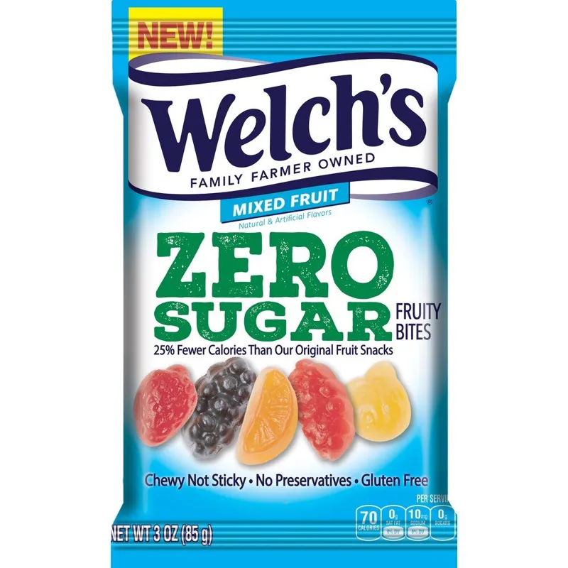 Welch's Zero Sugar Fruity Bites Mixed Fruit Bag view 1