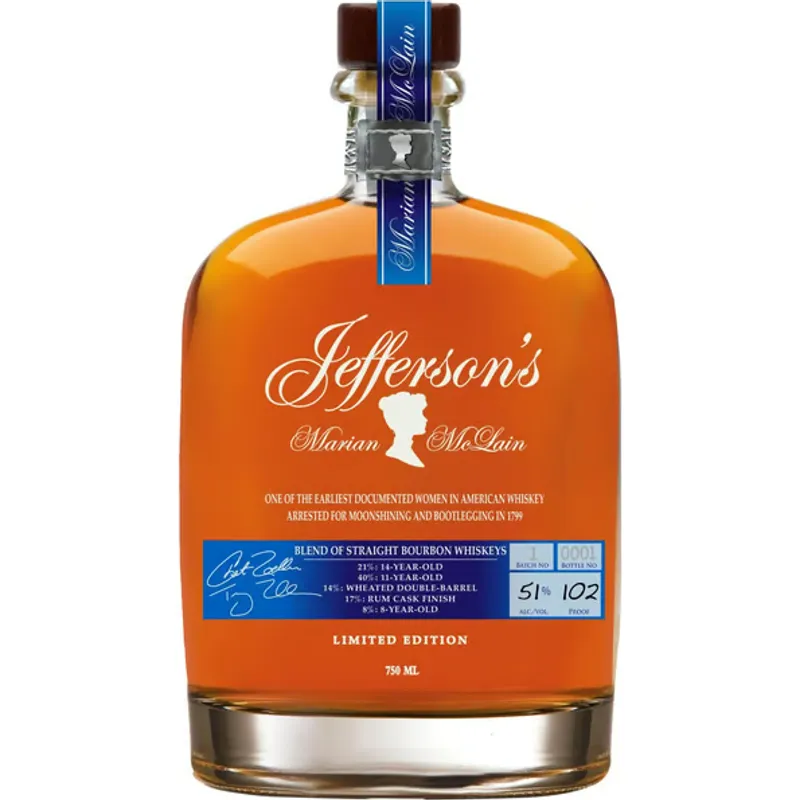 Jefferson's Blend Straight Bourbon Marian McLain Limited Edition view 1