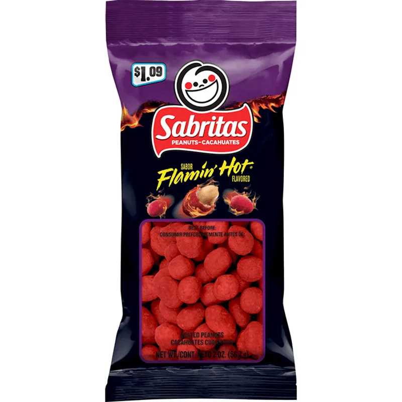 Sabritas Flamin' Hot Peanuts view 1