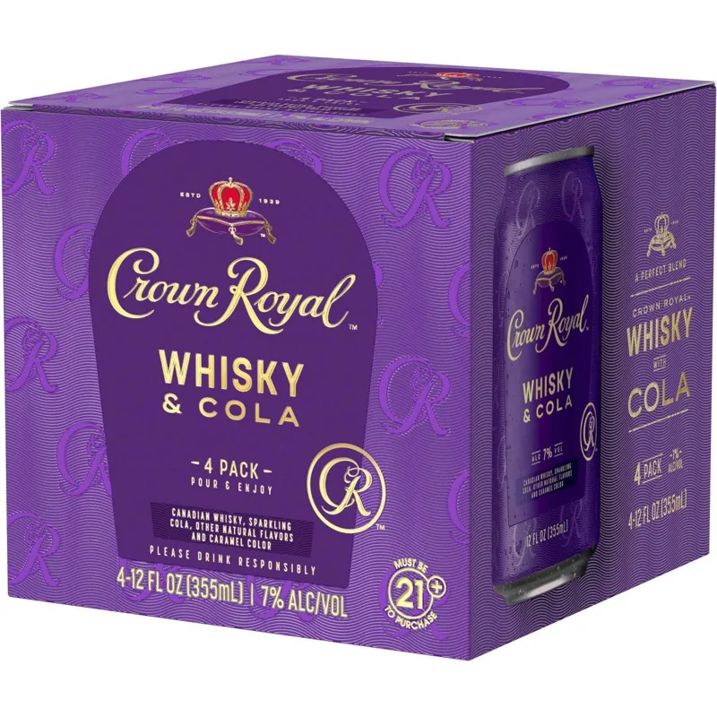 Crown Royal Whisky & Cola Cocktail view 1