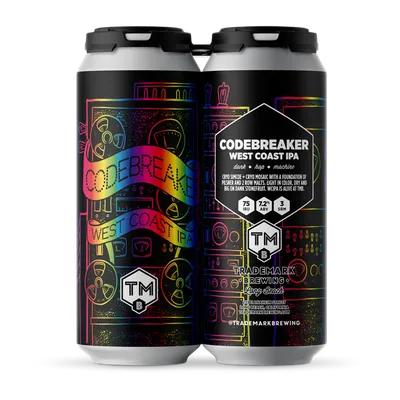 Trademark Brewing Codebreaker West Coast IPA 4 Pack 16 oz Cans 7.2 % ABV