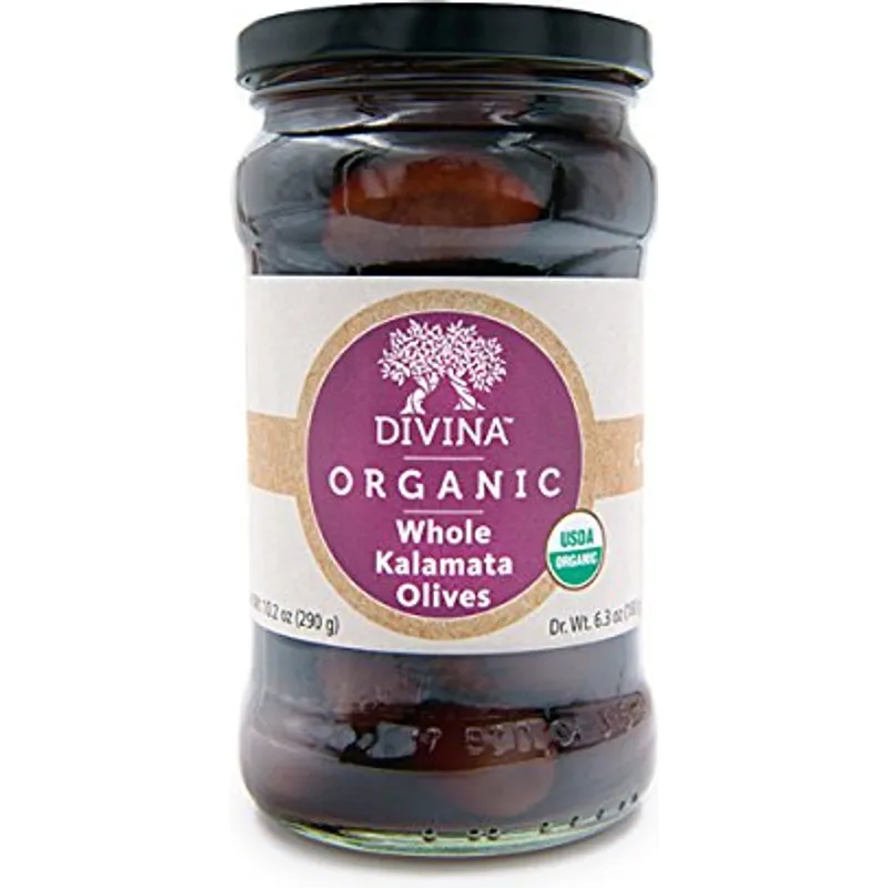 Divina Organic Whole Kalamata Olives view 1