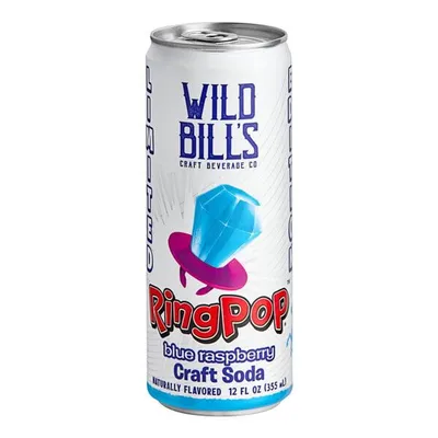 Wild Bill's Ring Pop Blue Raspberry 12 oz Can